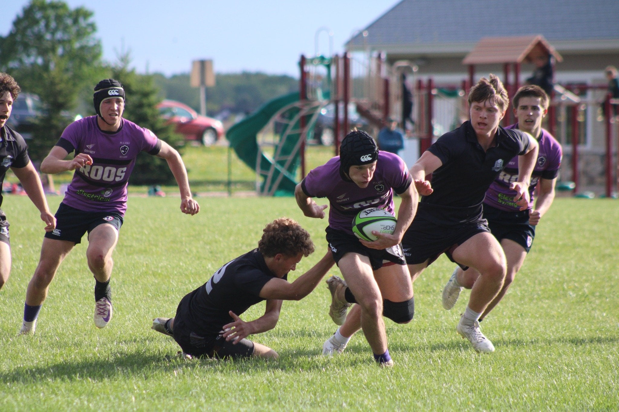 Youth sport team celebration NE Wisconsin rugby